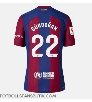 Barcelona Ilkay Gundogan #22 Replika Hemmatröja Damer 2023-24 Kortärmad